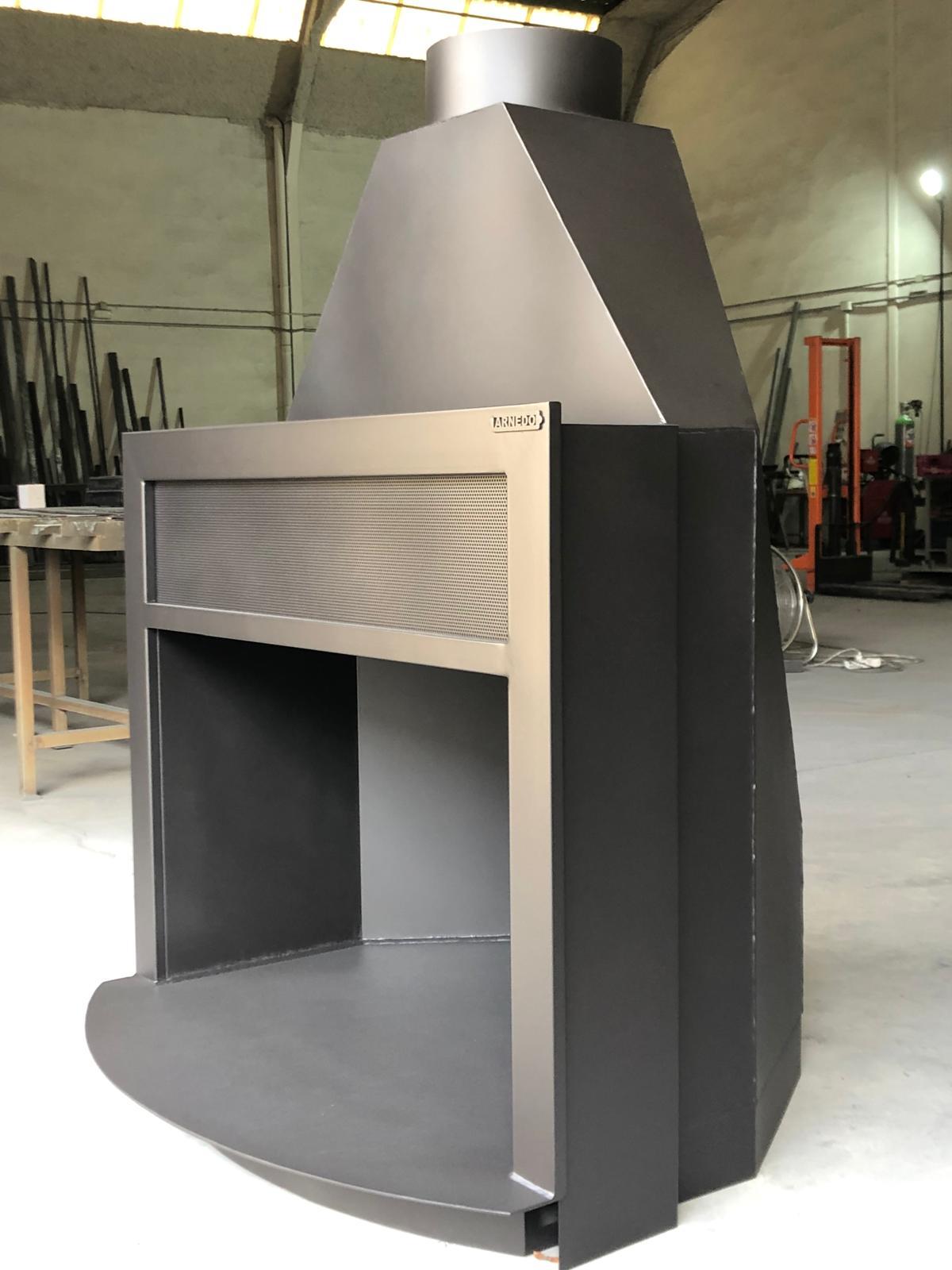 Chimenea Arnedo Premium medio punto estilo rústico