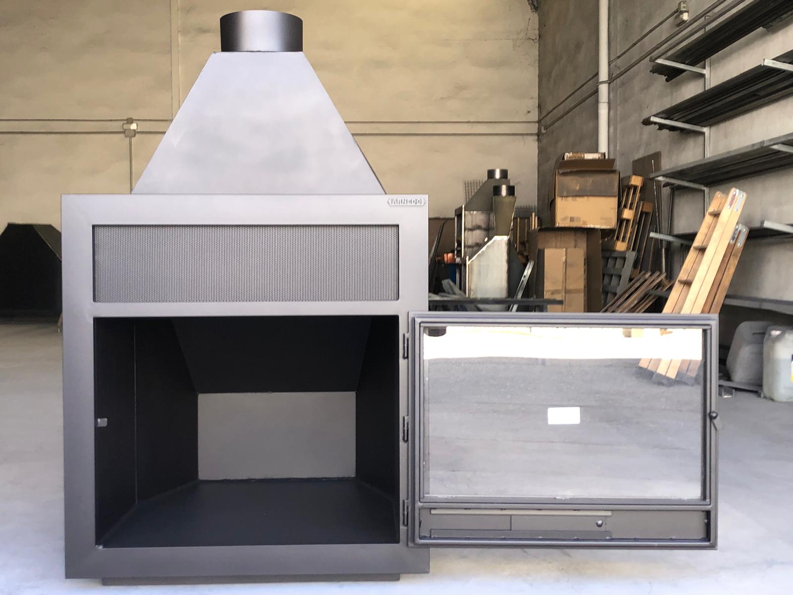 Chimenea Arnedo Premium Recta estilo rústico con 1 Puerta