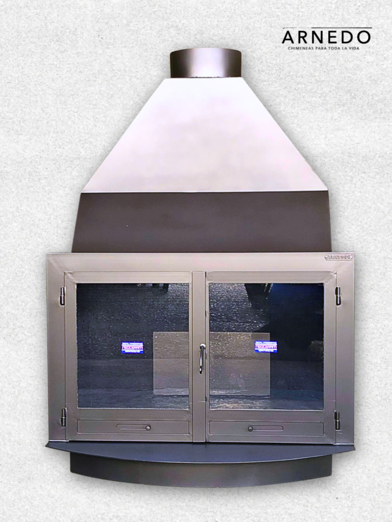 Chimenea Arnedo Premium Medio Punto estilo moderno con Puertas