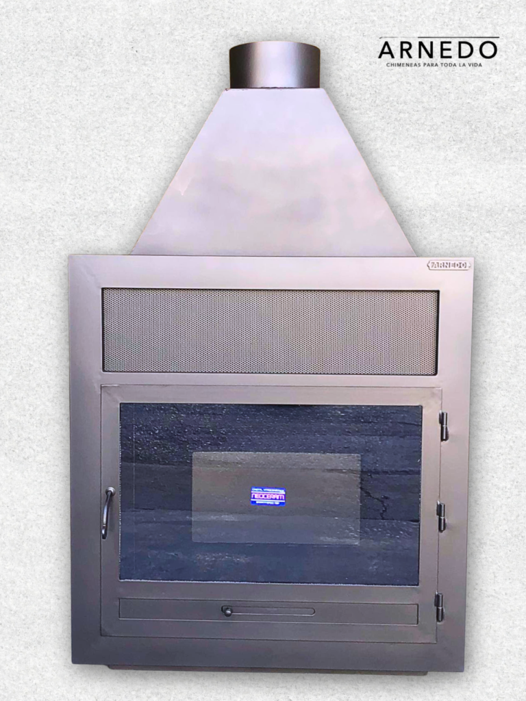 Chimenea Arnedo Premium Recta estilo rústico con 1 Puerta